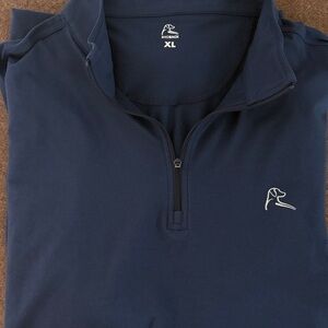 RHOBACK Navy Blue Quarter-Zip Pullover